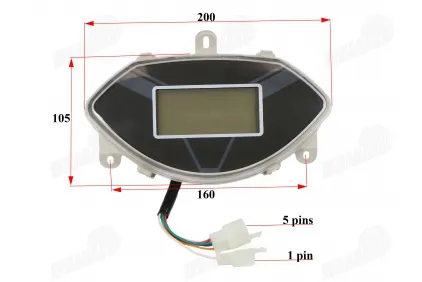 DASHBOARD WITH SPEEDOMETER FOR ELECTRIC tricycle for 48V system