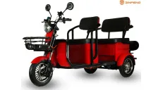 Three-wheel TWO-SEAT electric scooter, stroller, scooter PRAKTIK2 1000W 72V 32AH