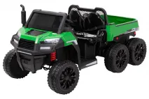 Electric children's tractor with trailer A730 two-seater, green