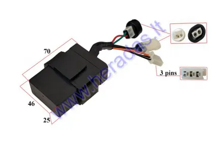 Elektroninis uždegimas CDI 7 kontaktų ATV keturračio motociklo Jialing Loncin Bashan Kinroad Bashan Kingway