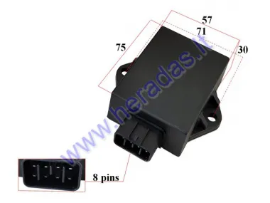 CDI CONTROLLER 8 PIN FOR ATV QUAD BIKE, SCOOTER, MOTORCYCLE 125cc  SUZUKI GN125 analog ATV300001