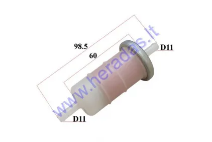 Fuel filter universal 11mm