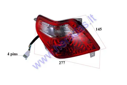 Rear left side light for electric scooter  XL4L COMFIMAX since 2021.11