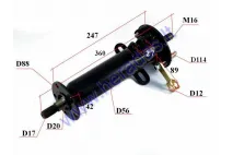 Rear right half axle of electric trike scooter MS03 MS04