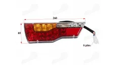 Tail light left side of electric tricycle KING BOX 1,2,3  JP2100,JP2800,JP3900 QL