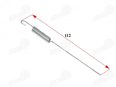 Rear brake sensor spring