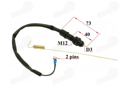 Rear brake sensor with spring and nuts fits CHAMP MONTANA