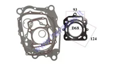 Water-cooled cylinder head gasket for ATV220-250cc LC Bashan D68mm