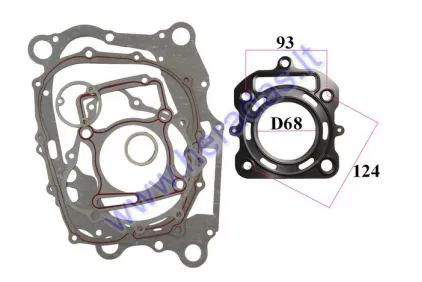 Galvutės tarpinė vandeniu aušinamam ATV220-250cc LC Bashan D68mm