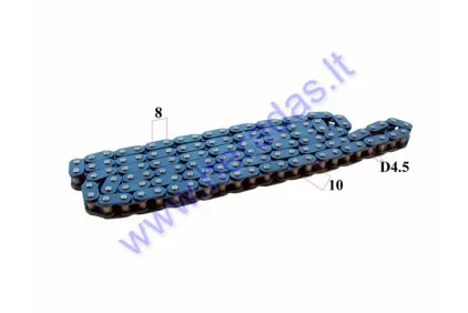 CHAIN 50cc MOTORCYCLE PITCH 8mm 120 LINK L960 T8F chain type for ATV QUAD BIKE, MOTOCYCLE