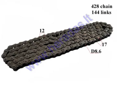 CHAIN 250CC FOR ATV QUAD BIKE ROLLER8,6 L144 428 TYPE