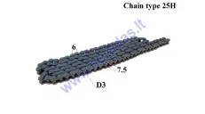 Engine chain for motorcycle 144 link length 91cm 25H-144