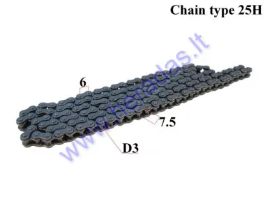 Engine chain for motorcycle 144 link length 91cm 25H-144