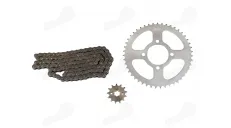 CHAIN AND SPROCKET SET FOR MOTORCYCLE CHAIN 428-114 SPROCKETS 13/47