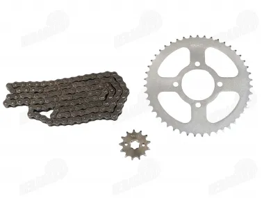 CHAIN AND SPROCKET SET FOR MOTORCYCLE CHAIN 428-114 SPROCKETS 13/47