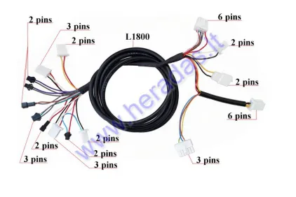 Installation cables for electric scooter Rocky since 2022.09