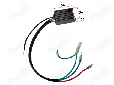 Įtampos reguliatorius 4 kontaktų Yamaha 63M-81960-00-00, 63M819600000 SH643A-12 SH643A12 krovimo rėlė