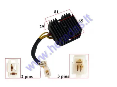 Įtampos reguliatorius (krovimo rėlė) 5 kont (3+2) motociklo Suzuki DR-Z  00- 400cc 32800-29F00