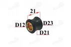 Shock absorber bushing for quad bike, motorcycle with rubber D12