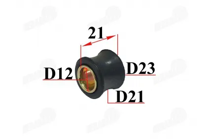 Shock absorber bushing for quad bike, motorcycle with rubber D12