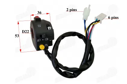 Switch assembly, extinguishing button/lights/starter for quad bike, scooter, moped ATV MINI POCKET BIKE