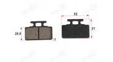 Rear brake pads for motorcycle NXT 250 L