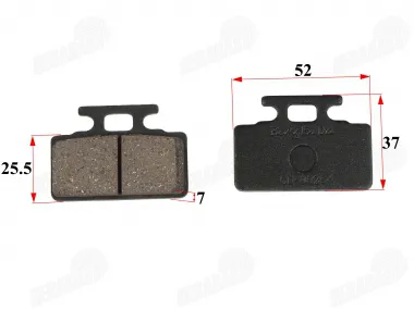 Rear brake pads for motorcycle NXT 250 L