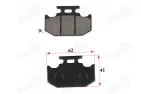 Rear brake pads for motorcycle NXT 250 L