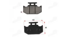 Rear brake pads for motorcycle NXT 250 L