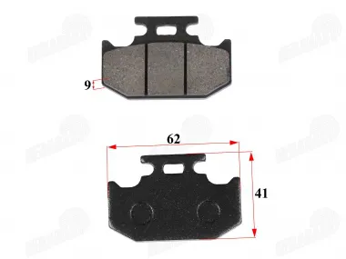 Rear brake pads for motorcycle NXT 250 L