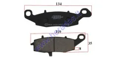 Brake pad for motorcycle E marking SUZUKI DL, GS, GSF, SV, VL, VZ 500-800 1996-2012