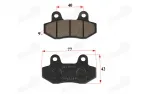 REAR BRAKE PADS FOR MOTORCYCLE  MOTOLAND 250cc  9mm thickness MTL250