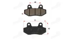 REAR BRAKE PADS FOR MOTORCYCLE  MOTOLAND 250cc  9mm thickness MTL250