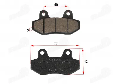 REAR BRAKE PADS FOR MOTORCYCLE  MOTOLAND 250cc  9mm thickness MTL250