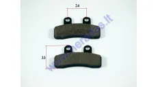 Brake pads for motorcycle scooter