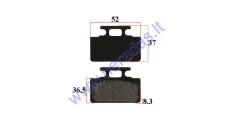 Brake pads for motorcycle, scooter HONDA, RS, SYM fits AIRO, PRAKTIK1 caliper EB915 and EB1237