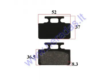 Brake pads for motorcycle, scooter HONDA, RS, SYM fits AIRO, PRAKTIK1 caliper EB915 and EB1237