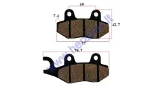 Brake pads for scooter Kymco