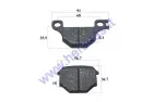 Brake pads for scooter, moped, motorcycle Junak