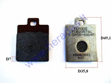 Brake pads for scooter Piaggio