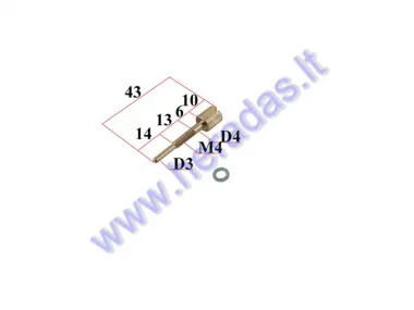 Carburetor idle speed screw 9456