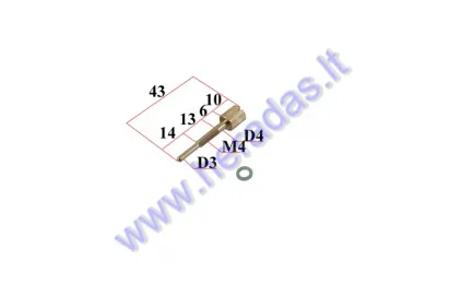 Carburetor idle speed screw 9456