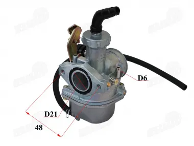 Carburetor for quad bike, motorcycle, scooter 125cc engine PZ21 suction rope   SHINERAY engine
