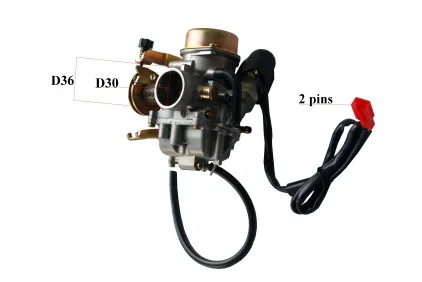 Karbiuratorius keturračio, motociklo, kartingo 300-400cc CVK 30 Keihin