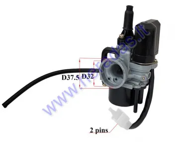 Carburetor for scooter 50cc 17.5mm  (plastic base) PEUGEOT LUDIX 50 2T