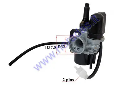 Carburetor for scooter 50cc 17.5mm  (plastic base) PEUGEOT LUDIX 50 2T