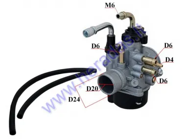 Karbiuratorius motorolerio Minarelli PHVA TS 17,5mm 1389 D35 D24