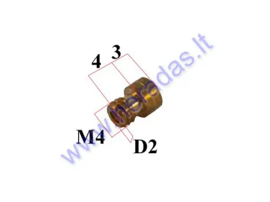 Carburetor jet M4 72