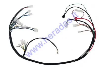 Wiring assembly (wire harness) for quad bike 125-250cc with horizontal engine GY6, Go Kart