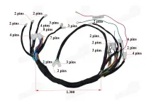 Wiring assembly (wire harness) for quad bike 200cc-250cc with vertical engine